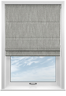 Clarendon, Serene Grey - Roman Blind